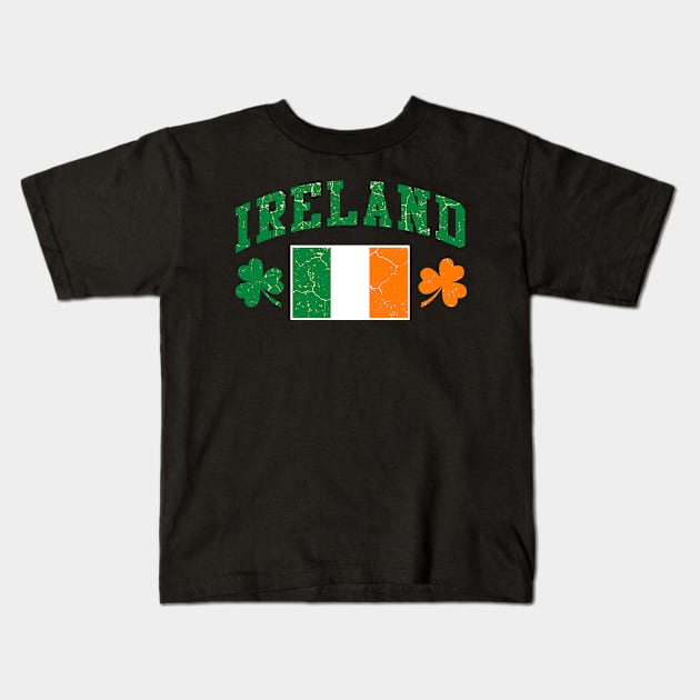 Ireland Flag St Patricks Day Kids T-Shirt by ShirtsShirtsndmoreShirts